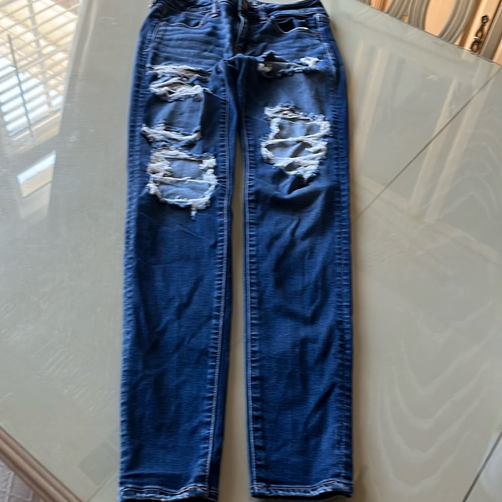 American Eagle Next Level Flex Skinny Distressed Ripped Jeans Size 30x32